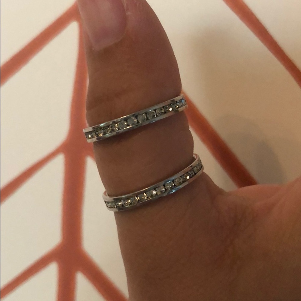 2 New CZ Rings Size 9